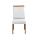 Ver imagem 3 de Kit 8 Cadeiras Decorativas Sala de Jantar Luxo Analice Facto Branco - Mozzelar