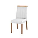 Ver imagem 4 de Kit 8 Cadeiras Decorativas Sala de Jantar Luxo Analice Facto Branco - Mozzelar