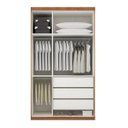 Ver imagem 2 de Guarda-Roupa Solteiro 3 Portas 3 Gavetas Roma Bianchi Móveis