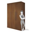 Ver imagem 5 de Guarda-Roupa Solteiro 3 Portas 3 Gavetas Roma Bianchi Móveis