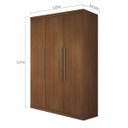 Ver imagem 4 de Guarda-Roupa Solteiro 3 Portas 3 Gavetas Roma Bianchi Móveis