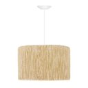 Ver imagem 2 de Luminária de Teto Shalon Corda Sisal Natural Palha Moderna:branco