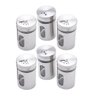 Saleiro e Pimenteiro Vidro e Inox com visor 06 unidades - 1