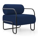 Ver imagem 4 de Kit 02 Poltronas Decorativas Orgânica Living Miska Veludo Azul Marinho - Abmaza