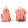 Mochila Bebê Maternidade Salmão Impermeável Mamãe Compartimentos - 9