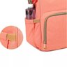 Mochila Bebê Maternidade Salmão Impermeável Mamãe Compartimentos - 6