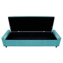 Ver imagem 6 de Calçadeira Baú Queen Everest P02 160cm para Cama Box Suede - Doce Sonho Móveis Azul Turquesa