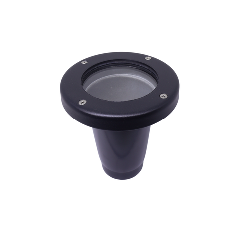 Embutido de Solo Iluminação Jardim Piso Chão Externo Par 20:preto