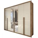 Ver imagem 3 de Guarda-roupa Casal Severo 6 Portas 6 Gavetas com Espelho - Panorama Móveis