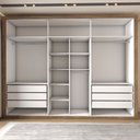 Ver imagem 6 de Guarda-roupa Casal Severo 6 Portas 6 Gavetas com Espelho - Panorama Móveis