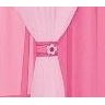 Cortina Juvenil Varão Simples 3,00m x 2,80m Para Menino e Menina Cor:Pink/Rosa - 2