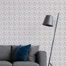 Papel de Parede Lavável Floral Azul Delicado Flores Naturais Decorativo Quarto Sala Cozinha 15m - 7