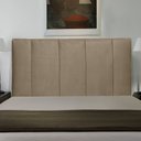 Ver imagem 2 de Cabeceira Cama Box Casal Donna 140cm Suede Bege - Abmaza