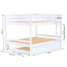 Treliche Casal Casal Eco Madeira Maciça Branco Mobilistore - 2