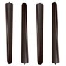 Kit 4 Pés Palito 30cm Madeira Tabaco para Puff Poltrona Móveis Rack - 1