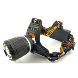 Lanterna De Cabeça Led T6 Cree Com Zoom Recarregavel Policial - 1