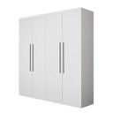 Ver imagem 3 de Guarda-Roupa Solteiro 4 Portas 3 Gavetas Roma Bianchi Móveis