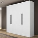 Ver imagem 1 de Guarda-Roupa Solteiro 4 Portas 3 Gavetas Roma Bianchi Móveis