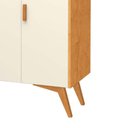 Ver imagem 4 de Aparador Buffet Retrô 3 Portas Classic Freijó/off White - Móvebrinque