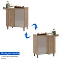 Ver imagem 6 de Balcão de Cozinha com Tampo Canto Reto 95 Cm 1 Porta de Abrir 1 Prateleira Mel Luciane Móveis