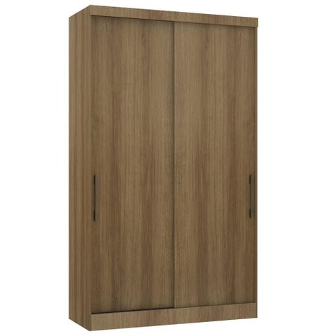 Guarda Roupa Solteiro 135cm 2 Portas 3 Gavetas Delphi Avelã L01 - Mpozenato