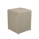 Ver imagem 1 de Puff Quadrado Decorativo Suede Bege