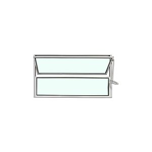 Vitro Basculante 40x80 Alumínio Branco