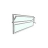 Vitro Basculante 40x80 Alumínio Branco Vidro Liso - 2