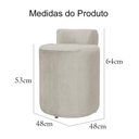Ver imagem 4 de Puff Athenas Sapata Plástica Suede Cores - DS Estofados - Bege