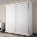 Ver imagem 1 de Guarda-Roupa Solteiro 2 Portas de Correr 3 Gavetas Roma Bianchi Móveis