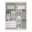 Ver imagem 2 de Guarda-Roupa Solteiro 2 Portas de Correr 3 Gavetas Roma Bianchi Móveis