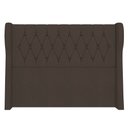 Ver imagem 6 de Cabeceira Casal King Cama Box 195cm Malva I02 Veludo Marrom - Mpozenato