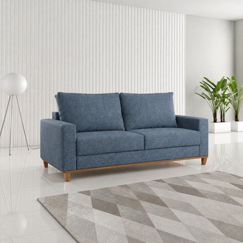 Sofá Living 3 Lugares 180cm Linhão Livia