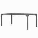 Ver imagem 1 de Mesa Retangular Haiti Tampo Ripado em Alumínio para Cozinha, Edícula, Área Trama Original