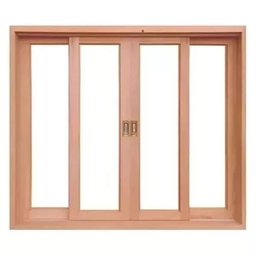 Janela Vitro de Madeira Eucalipto 100x120x14 Modelo Vidro Inteiro - 1