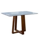 Ver imagem 1 de Mesa de Jantar Moderna com Vidro - Pedro-1,80x0,90m - Art Salas