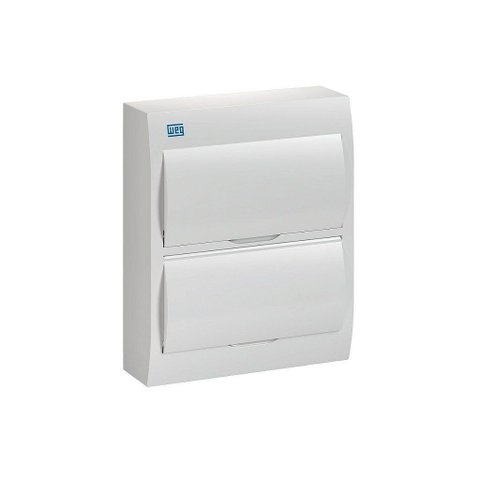 Quadro de Distribuição Pvc Sobrepor Branco 24 Disjuntores Weg
