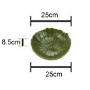 Ver imagem 3 de Centro de Mesa de Cerâmica Banana Leaf Verde 25X25X8,5cm | Lyor