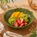 Ver imagem 4 de Centro de Mesa de Cerâmica Banana Leaf Verde 25X25X8,5cm | Lyor
