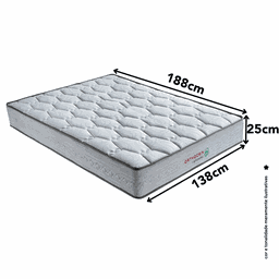 Colchão Casal Orthocrin de Espuma 138x188x25 Lightpedic Orthocrin - 2