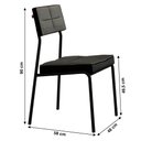 Ver imagem 5 de Sala de Jantar Carraro Mesa Quadrada Átria 4 Cadeiras Neo