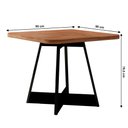 Ver imagem 4 de Sala de Jantar Carraro Mesa Quadrada Átria 4 Cadeiras Neo