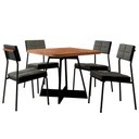Ver imagem 2 de Sala de Jantar Carraro Mesa Quadrada Átria 4 Cadeiras Neo