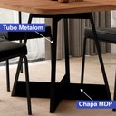 Ver imagem 3 de Sala de Jantar Carraro Mesa Quadrada Átria 4 Cadeiras Neo