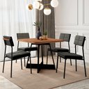 Ver imagem 1 de Sala de Jantar Carraro Mesa Quadrada Átria 4 Cadeiras Neo