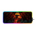 Ver imagem 1 de Mousepad Gamer Grande com Led Rgb 11 Cores 80x30cm - Dragão
