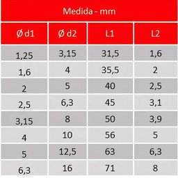 Broca de Centro Din 333-a Hss 3,15 X 8 - Ades - 2