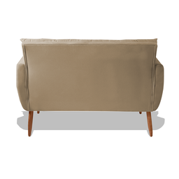 Namoradeira Emily Sofá 2 Lugares Sala Estar Recepção Suede Bege - 5 Namoradeira Emily Sofá 2 Lugares Sala Estar Recepção Suede Bege - 5