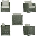 Ver imagem 5 de Mesa e 1 Poltrona Madri Corda Náutica Estofado 3 Trama Verde