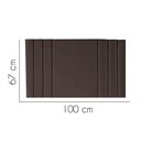 Ver imagem 2 de Painel Estofado Luxo Grécia 100cm Solteiro para Cama Box Corino Marrom - Gat Magazine